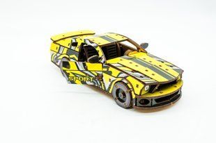 3D дерев'яний конструктор автомобіля &laquo;Muscle Car GT&raquo; синя Puz-00638 фото