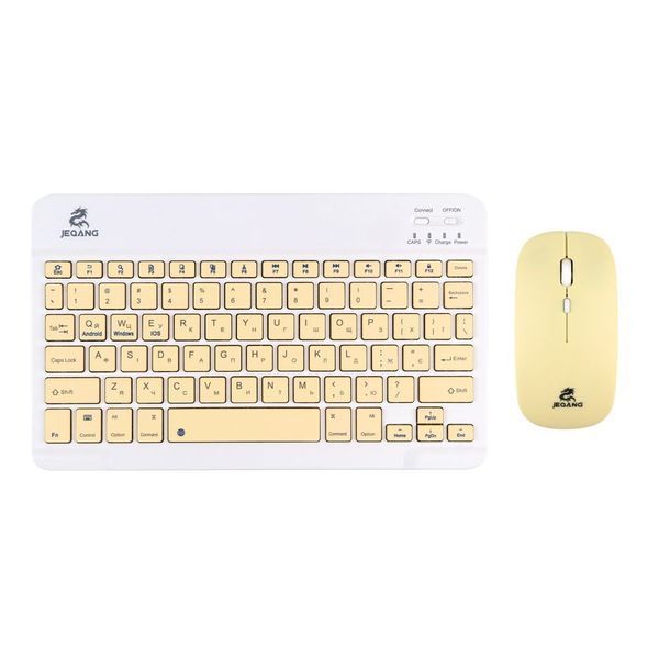 Комплект Bluetooth-клавіатура та миша MOUSE&KEYBOARD KIT, Жовта ЦУ-00042760Y фото