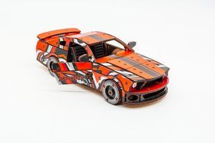 3D дерев'яний конструктор автомобіля &laquo;Muscle Car GT&raquo; червоний Puz-00641 фото