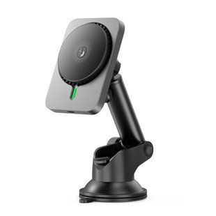 Автотримач XO CX018 Magnetic Wireless 15W Чорний ЦУ-00040934 фото