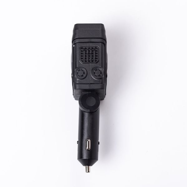 Автомобільний зарядний пристрій MECHA з висувними кабелями та портами USB/Type-C Чорний HP-A1B фото