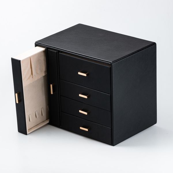 Органайзер для ювелирных украшений бижутерии 23 х 17.5 х 26 см Черная HP47626B фото