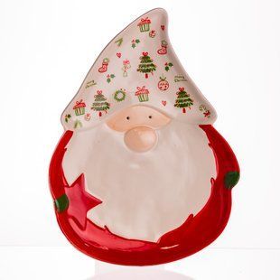 Блюдо сервировочное новогоднее для закусок Marry Cristmas 27&times;21 (см) из фарфора CR-1-14 фото