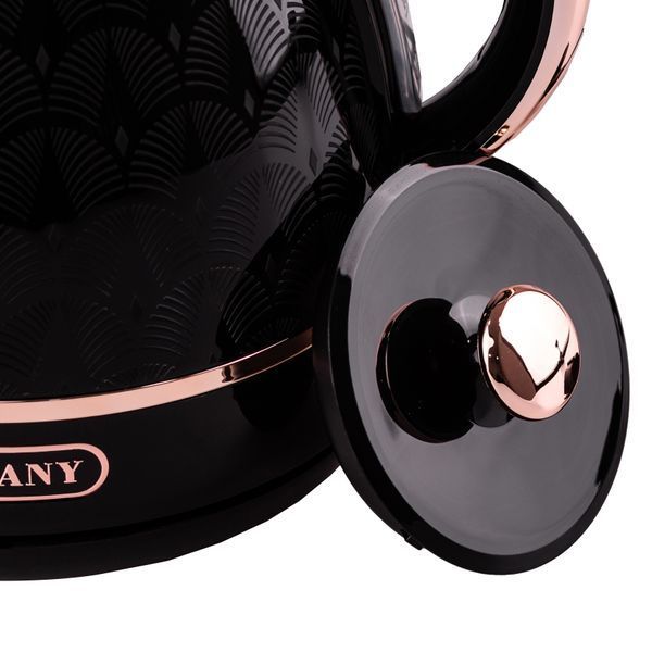 Електрочайник безшумний Sokany SK-1030 дисковий 1,7л, чорний SK1030B фото
