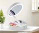 Складне косметичне дзеркало для макіяжу My Fold Away Mirror з підсвічуванням кругле mu60069 фото 4