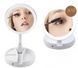 Складне косметичне дзеркало для макіяжу My Fold Away Mirror з підсвічуванням кругле mu60069 фото 3
