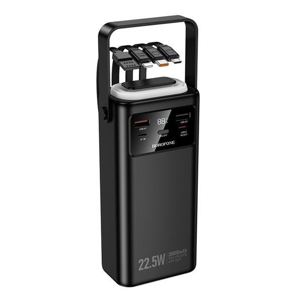 Павербанк Borofone BJ65 High 22.5W+PD20W+four-cables 30000mAh ЦУ-00047341 фото