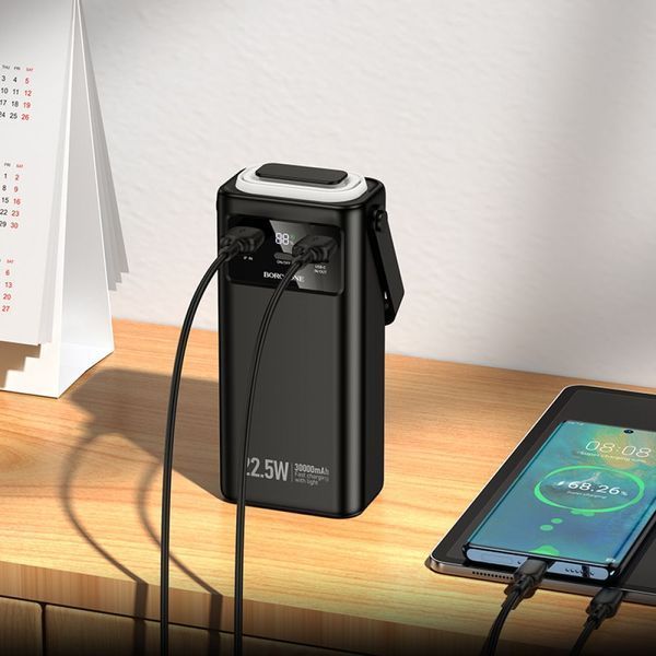 Павербанк Borofone BJ65 High 22.5W+PD20W+four-cables 30000mAh ЦУ-00047341 фото