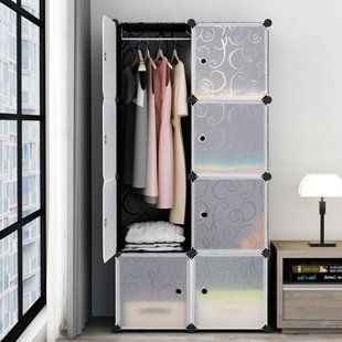 Складной шкаф Storage Cube Cabinet МР 28-51 Пластиковый шкаф &ndash; органайзер для вещей, 146х76x37 см 52222/1 фото