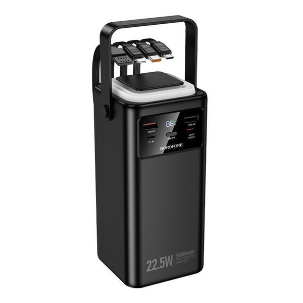 Павербанк 50000mAh Borofone BJ65A High 22.5W+PD20W+four-cables ЦУ-00047342 фото