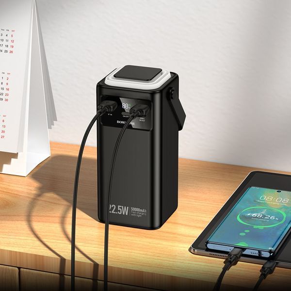 Павербанк 50000mAh Borofone BJ65A High 22.5W+PD20W+four-cables ЦУ-00047342 фото
