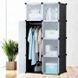 Складной шкаф Storage Cube Cabinet МР 28-51 Пластиковый шкаф &ndash; органайзер для вещей, 146х76x37 см 52222/1 фото 9