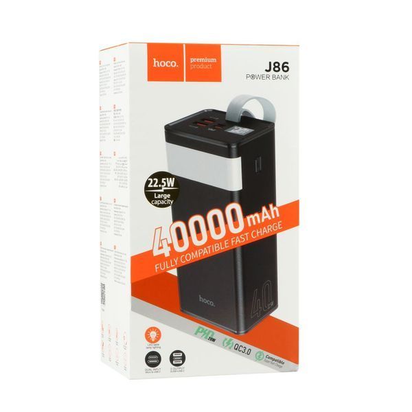 Універсальна Мобільна Батарея Павербанк Hoco J86 Powermaster 22.5W fully compatible 40000 mAh ЦУ-00037882 фото