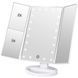 Потрійне косметичне дзеркало для макіяжу з підсвіткою LED Magnifying Mirror 56781/10 фото 3