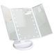Потрійне косметичне дзеркало для макіяжу з підсвіткою LED Magnifying Mirror 56781/10 фото 1
