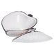 Супница 800 (мл) фарфоровая 26&times;18&times;14 (см) с крышкой Белый с серебром XL-4074AS фото 3