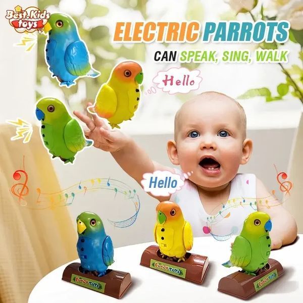 Игрушка-повторюшка попугай Funny Parrot TT8005 Синий TT8005BLU фото