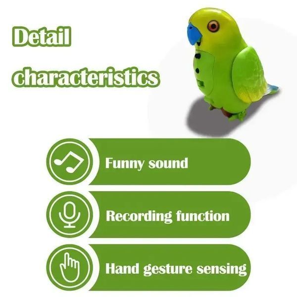 Игрушка-повторюшка попугай Funny Parrot TT8005 Синий TT8005BLU фото
