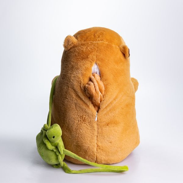 М'яка іграшка-подушка з пледом Капібара 110&times;140 (см) Коричневий 520-7 фото