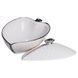 Супница 800 (мл) фарфоровая 32&times;21&times;16 (см) с крышкой Белый с серебром XL-4054AS фото 2