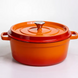 Кокотниця чавунна емальована каструля 6 л, помаранчевий  HP-FLG-6 ORANGE фото 6