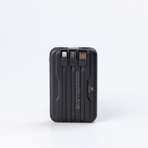 Повербанк 10000 mAh з бездротовою зарядкою USB-С/USB-A/microUSB/Apple Lightning 3 шнури в комплекті X104 фото