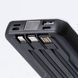 Повербанк 10000 mAh з бездротовою зарядкою USB-С/USB-A/microUSB/Apple Lightning 3 шнури в комплекті X104 фото 3