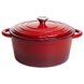 Каструля чавунна емальована  гусятниця 6,5 л, червоний HP-FLG-3 RED фото 5