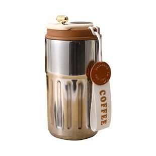 Термокружка Coffee с датчиком температуры 500 мл коричневая HP-14-10BR HP-14-10BR фото