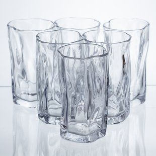 Набор стаканов для напитков Crinkle Glass 6 штук по 270 мл HP-17-62 фото
