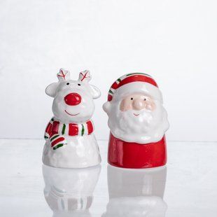 Набор для специй из фарфора New Year 2 баночки по 100 мл CR-1-36 фото