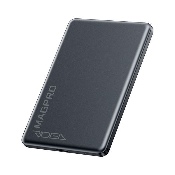 Мобільна Батарея Ridea RP-M5 MAGPRO QC/PD 20W, QI 15W with Magnetic 5000mAh Сiрий ЦУ-00044779 фото