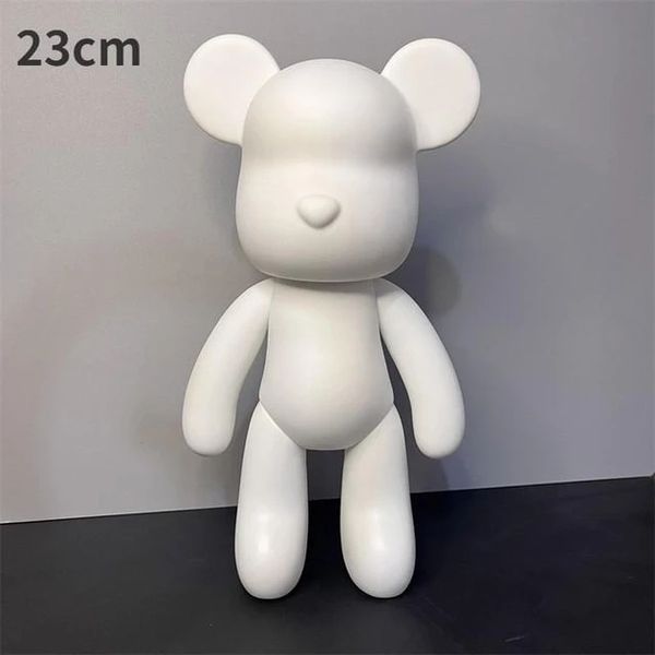 Креативный флюидный медвежонок Bearbrick 23 см с красками, желтый BLUE23 фото