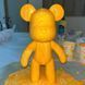 Креативный флюидный медвежонок Bearbrick 23 см с красками, желтый BLUE23 фото 16