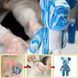 Креативный флюидный медвежонок Bearbrick 23 см с красками, желтый BLUE23 фото 8