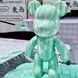 Креативный флюидный медвежонок Bearbrick 23 см с красками, желтый BLUE23 фото 9