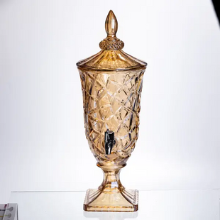 Лимонадниця з краном Amber Ice 2 літри лимонадник диспенсер на підставці HP-19-307 фото