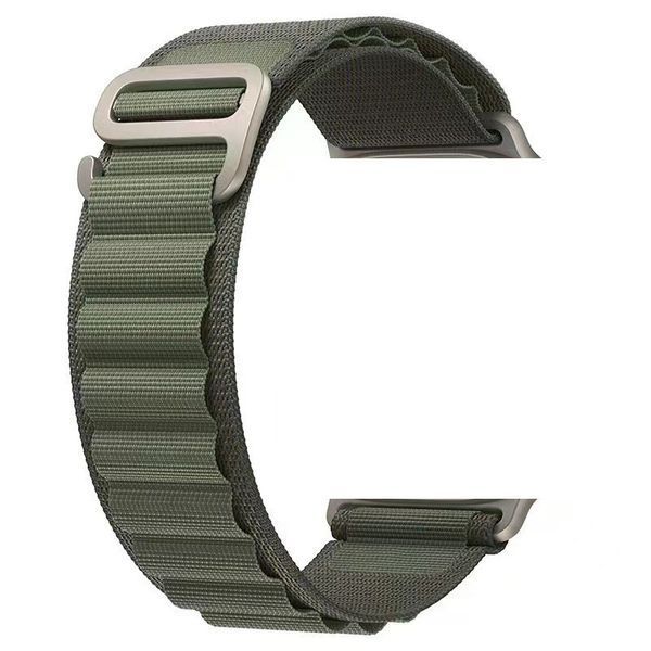 Ремінець нейлоновий до годинника SmartX Ultra / Apple Watch кріплення на 42/44/45/49 мм, зелений UR160GR фото