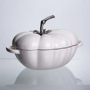 Каструля чавунна емальована Iron Tomato 2,5 л, білий HP-1-20-WHITE фото