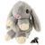 Мягкая игрушка, музыкальный заяц GREY на аккумуляторе RABB17 фото