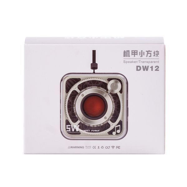 Портативная мини-колонка 5W BT/TF/USB/AUX 5 Вт, розовая DW12P фото