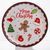 Новорічна тарілка з порцеляни Merry Christmas &Oslash;21 см CR-1-40 фото