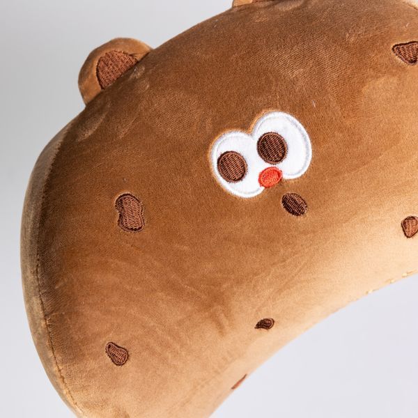 Подушка-підголівник Cookie Bear для подорожей коричневий HP-56-2BR фото
