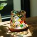 Склянка обертова дзига 300 (мл) для віскі з бамбуковою підставкою, vertical strip HP1601 фото 6