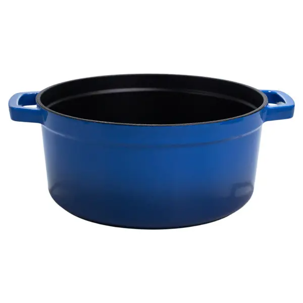 Кокотница чугунная эмалированная 4,5 л, синий HP-1-19-BLUE фото