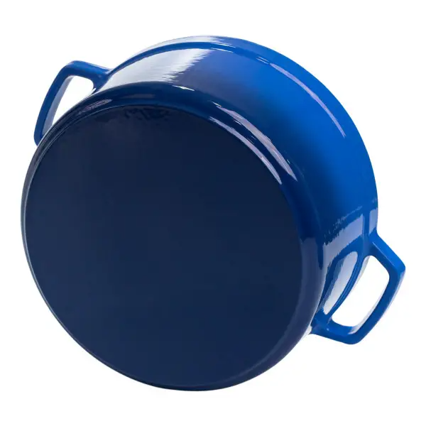 Кокотница чугунная эмалированная 4,5 л, синий HP-1-19-BLUE фото