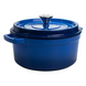 Кокотница чугунная эмалированная 4,5 л, синий HP-1-19-BLUE фото 6
