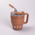 Термокружка Coffee & Tea с трубочкой коричневая HP-14-23BR фото