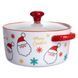Супниця порцелянова Santa новорічна 800 (мл) з кришкою FM-CS-9A фото 3