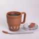 Термокружка Coffee & Tea с трубочкой коричневая HP-14-23BR фото 2